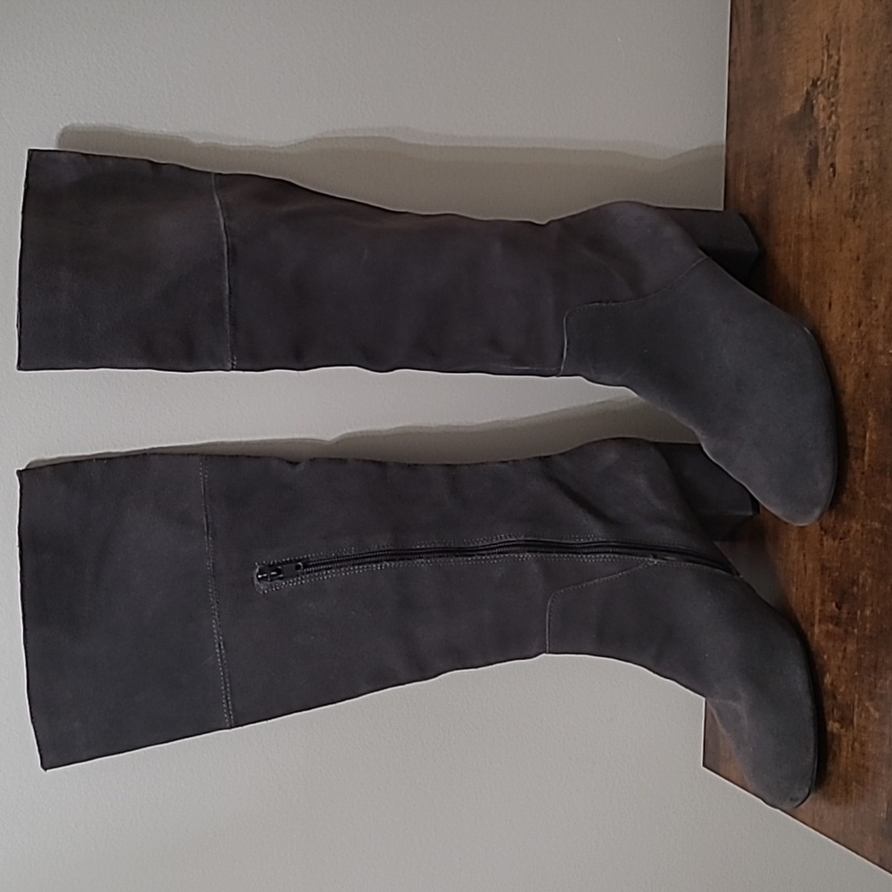 Sole Society Charcoal Heeled Boots